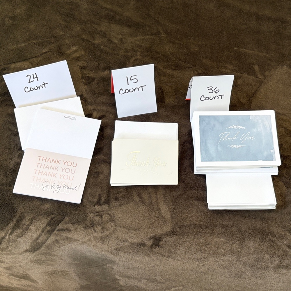 Assorted Thank You Cards Set